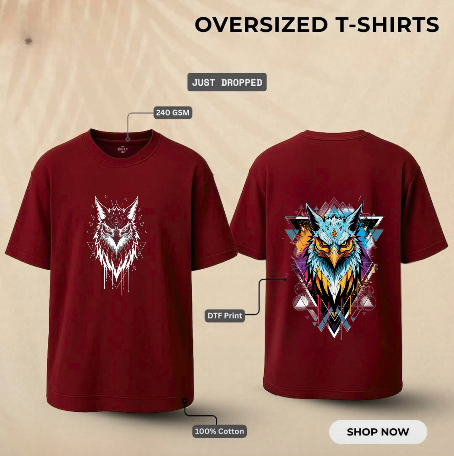 The Night Eagle Oversized T-Shirt