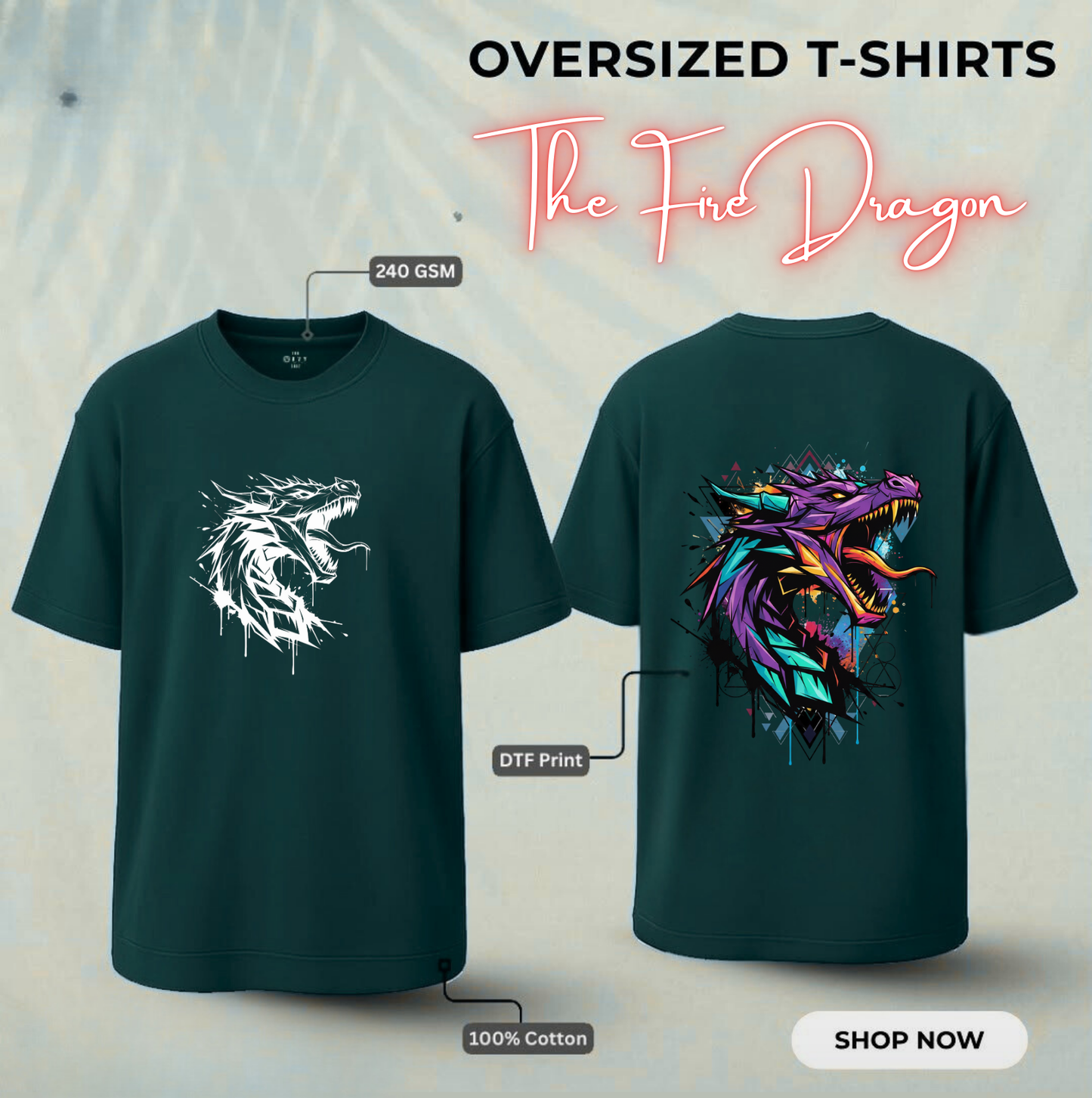 The Fire Dragon Oversized T-Shirt