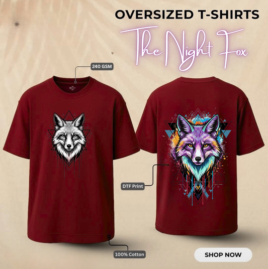 THE NIGHT FOX Oversized T-Shirt
