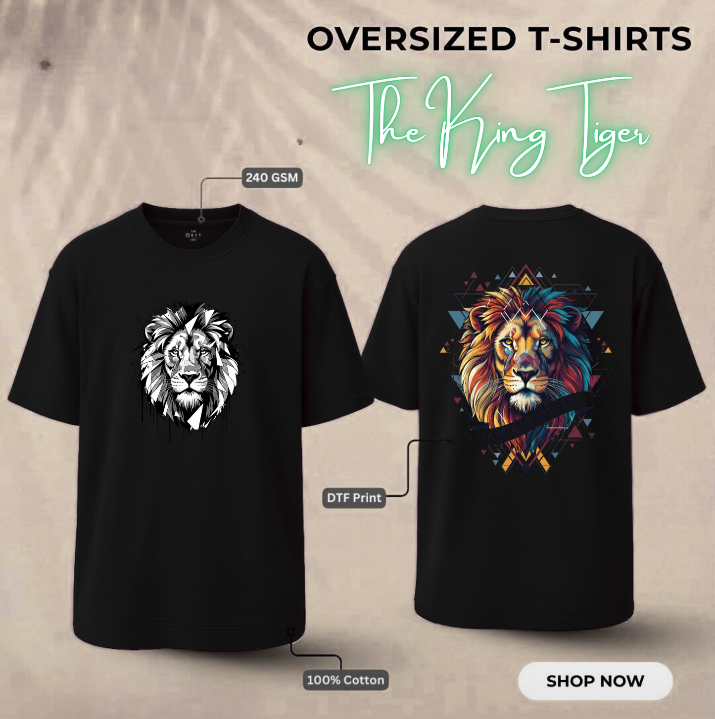 The King Tiger Oversized T-Shirt
